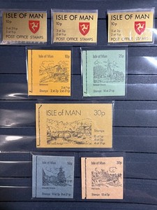 L@@K!! 8 ISLE OF MAN Postage Stamp Booklets! Complete  MNH - USA SELLER!