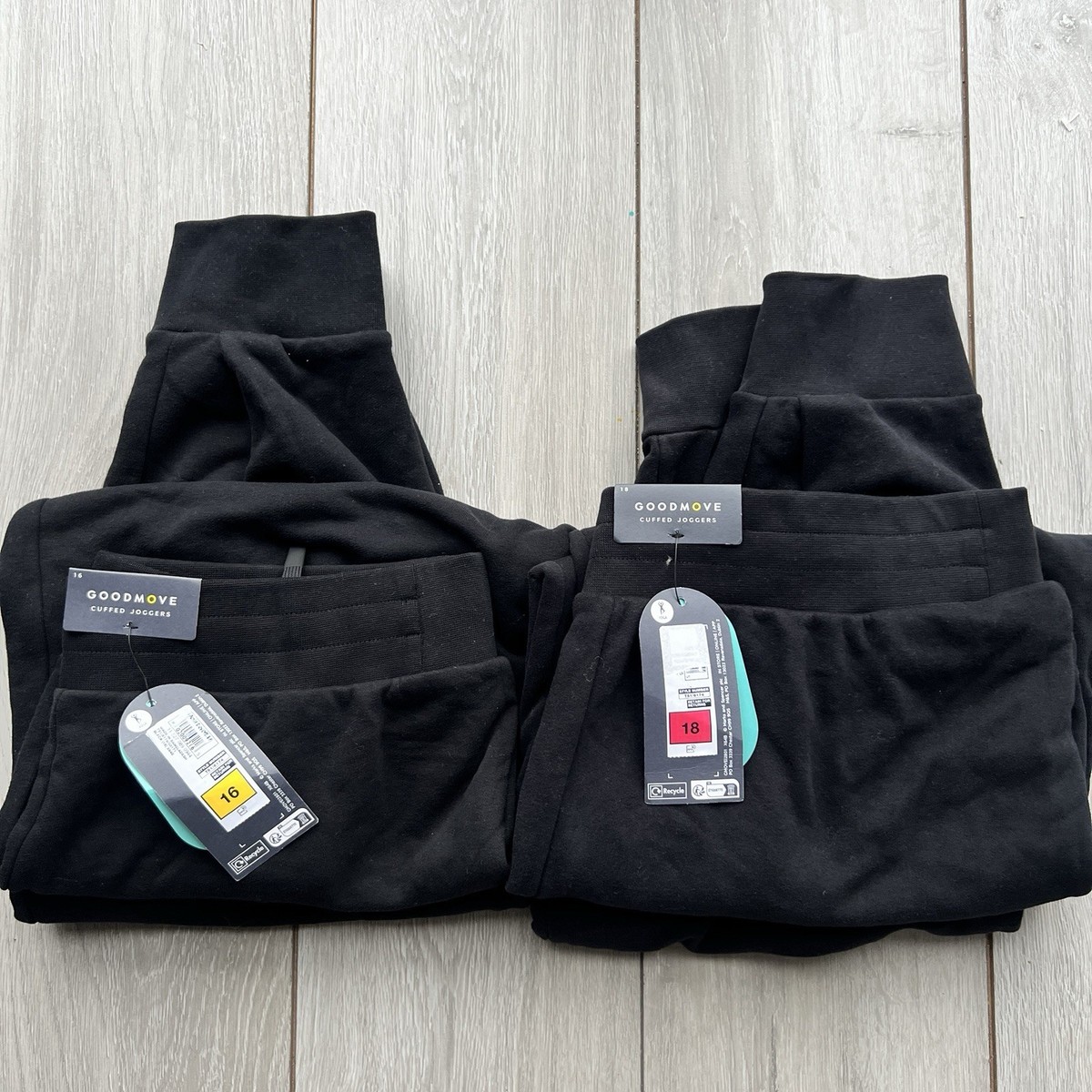 Marks and spencer M&S Womens Goodmove Black Cuffed Joggers Pockets