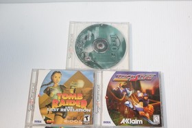 Sega Dreamcast Game Lot RAYMAN 2 Q-Bert Trick Style Tomb Raider Tee Off TESTED