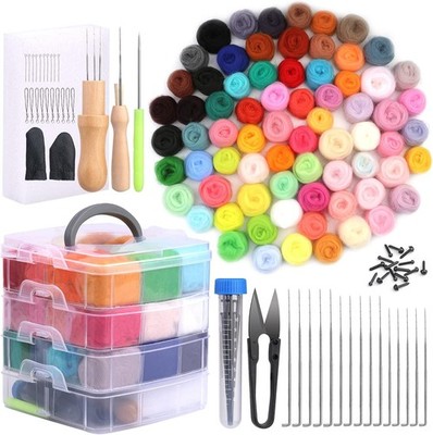 Needle Felting Set 72 Farben 36 38 40 Nadeln 5