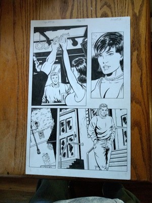 Original Artwork Compu-M.E.C.H. Page #5 Issue #1 By Theodore Riddle