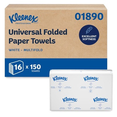 Kleenex Professional Universal Multifold Paper Towels Bulk 01890 Absorbency
