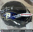Justin Tucker Signed Baltimore Ravens Speed Mini Helmet (Beckett)