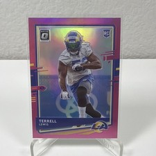 2020 DONRUSS OPTIC #141 TERRELL LEWIS RATED ROOKIE RC PINK PRIZM SP RAMS NM CARD. rookie card picture
