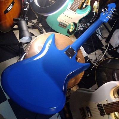 TEISCO Electric Guitar Blue 3 Pickup Tremolo Vintage Style Japan
