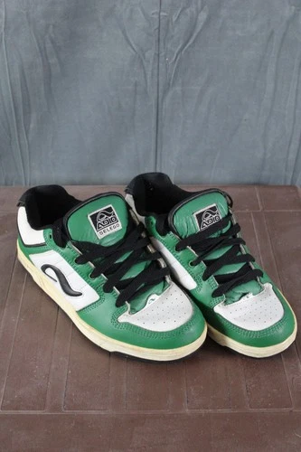 sAdio Skate Shoes - Ed Selego Green and White Leather Colorway - US Mens Size 11