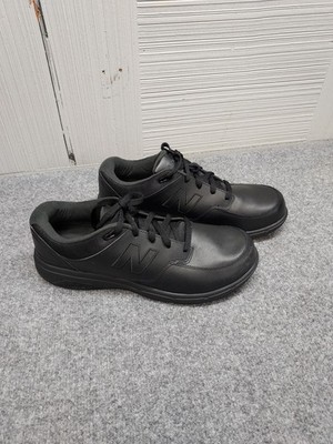 New Balance 813 Men Sneakers 13 Black Leather Lace Up Round Toe Comfort Shoes