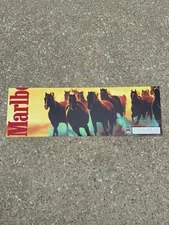 Marlboro Cigarettes Sign Store Display Header Rack Topper 24.5”x8” Vtg 2001