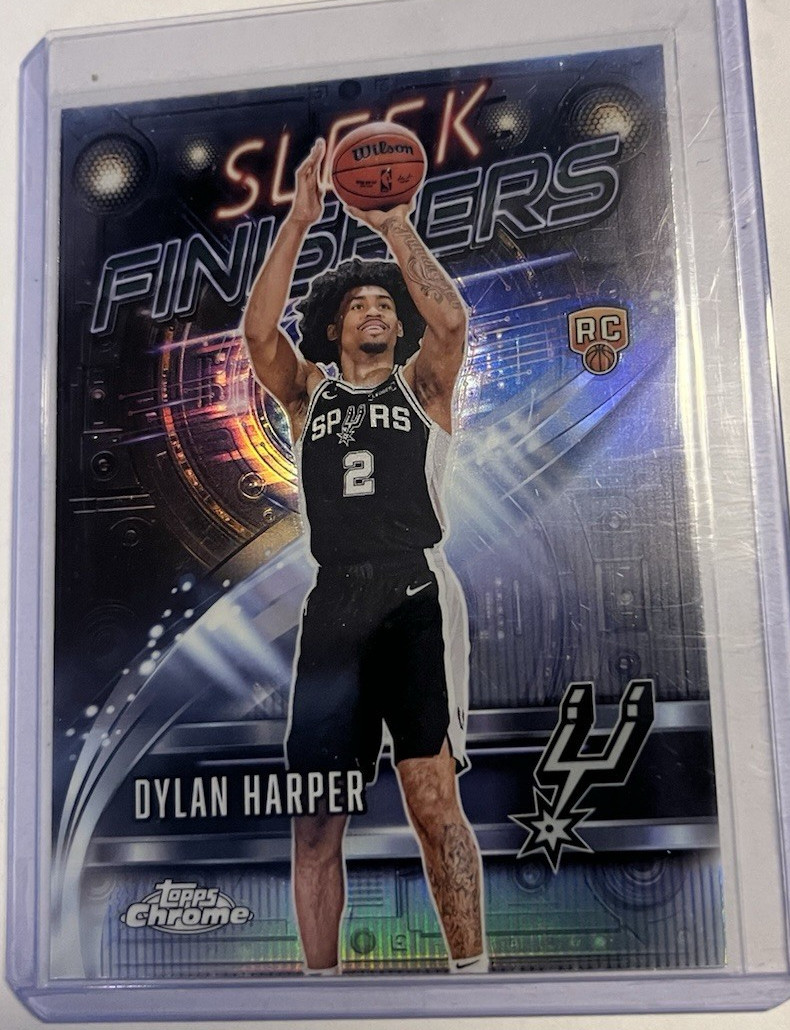 2025-26 Topps Chrome - Sleek Finishers Dylan Harper Refractor #SF-22 (RC)