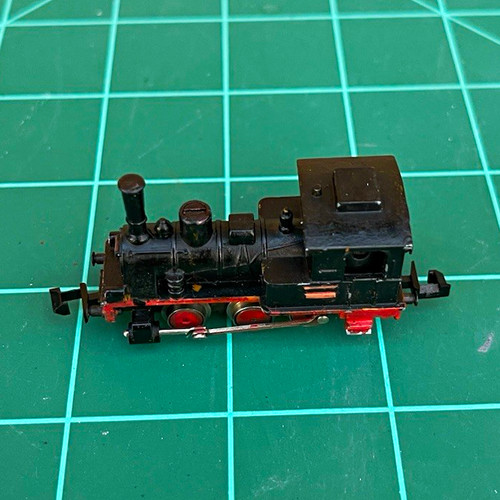 Locomotora de vapor Mini trix escala N DB BR 89 0-6-0 8800 analógica DC dos rieles | Condition: Used
