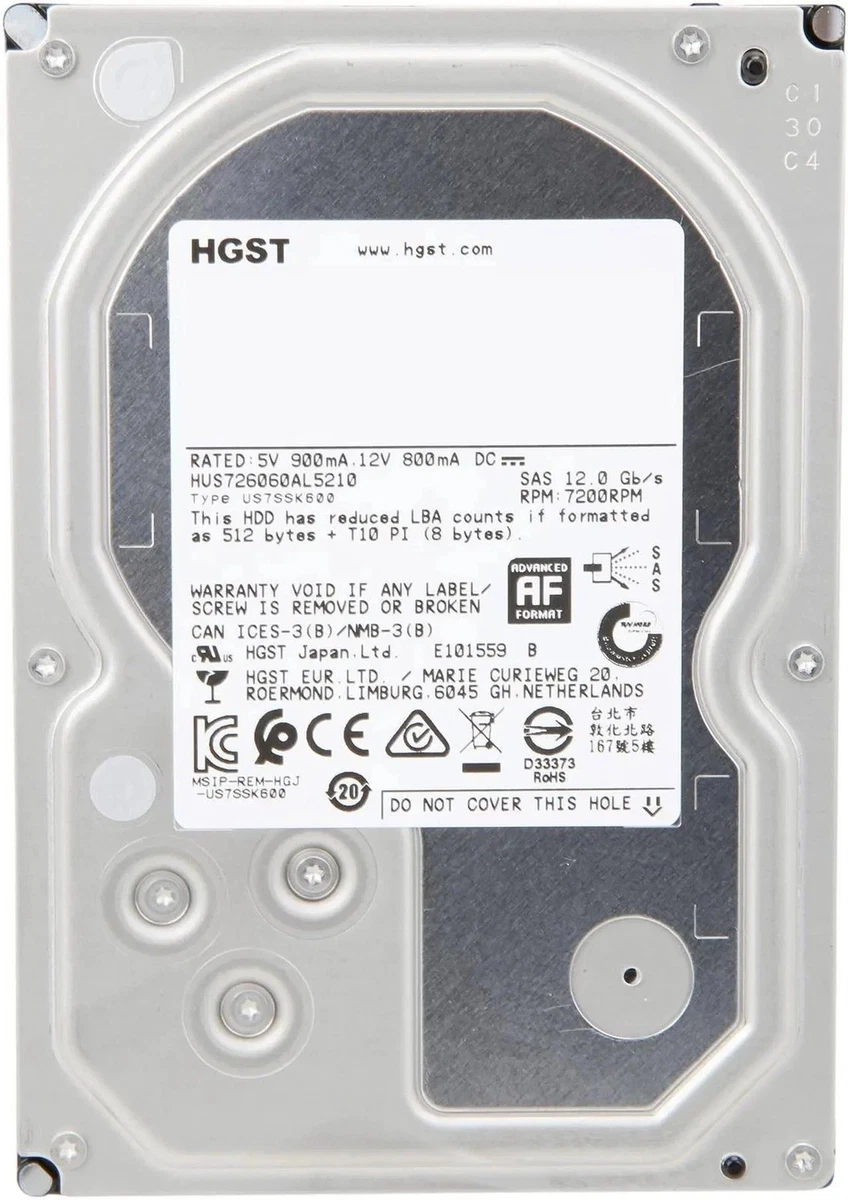 HGST Internal Hard Disk Drives 6 TB Storage Capacity for sale | eBay