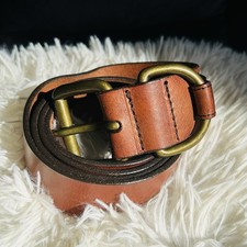 Banana Republic Leather Belt, Lg, Solid Brass Buckle, Italian Leather, USA Made