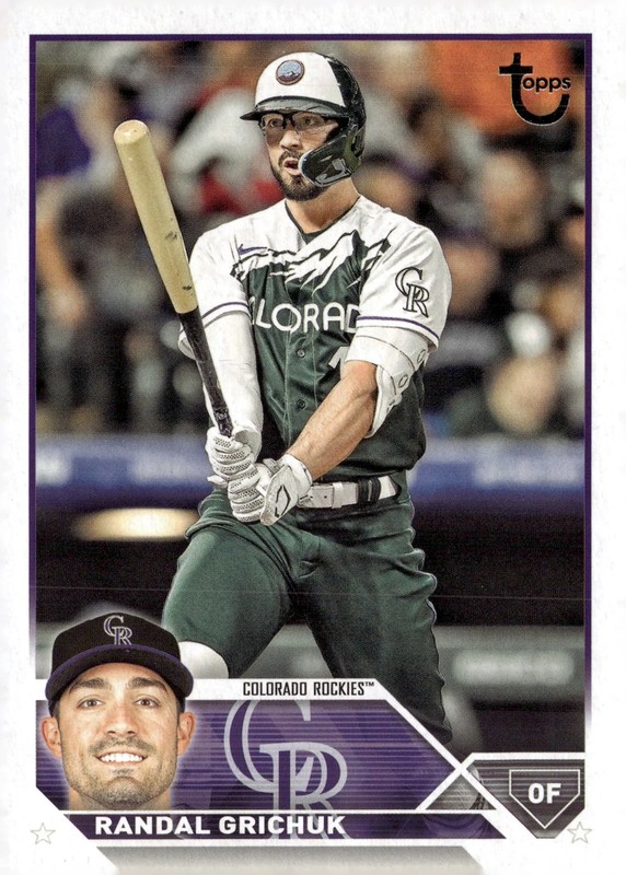 2023 Topps Series One Randal Grichuk #110 Purple Border /99