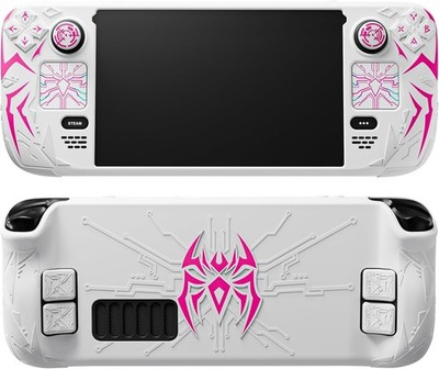 PlayVital Cyber Spider Protective Case for Steam Deck OLED/LCD -White