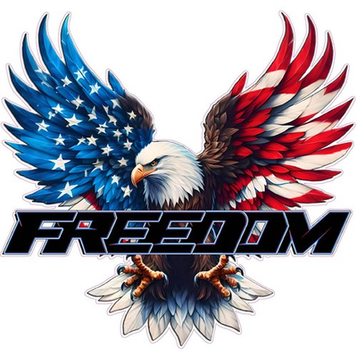 #ad Bald Eagle American Patriotic Freedom Decal $49.95