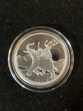 2022 Gibraltar 1 oz Silver War Elephant BU Coin From Apmex Encased