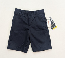 French Toast Boy's School Uniform Shorts Size 6 Navy Blue Chino NEW