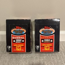 1992 Topps Stadium Club Baseball Series 1  & 2, 36 Factory Sealed Packs per Box