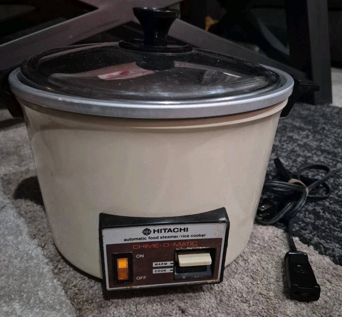 VINTAGE Hitachi Chime-O-Matic Rice Cooker Steamer RD-5083 8.3 Cups - TESTED