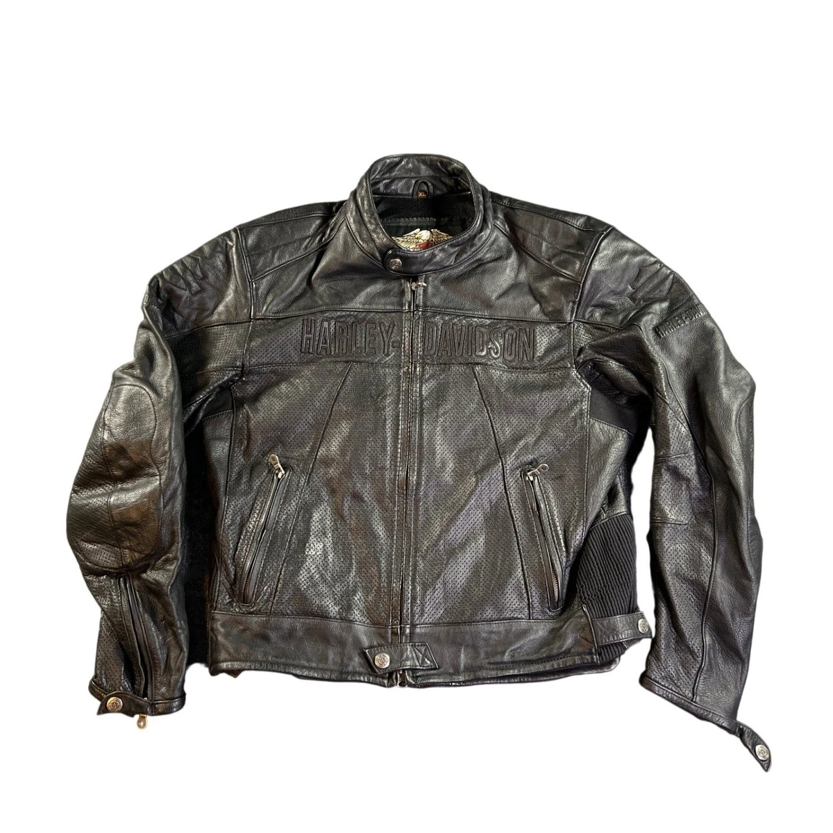 Harley Davidson Leather Jacket Embossed for sale | eBay