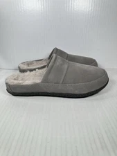 Size 10 SOREL Gray Suede Falcon Ridge II Scuff Slip In Shoes Mens NEW