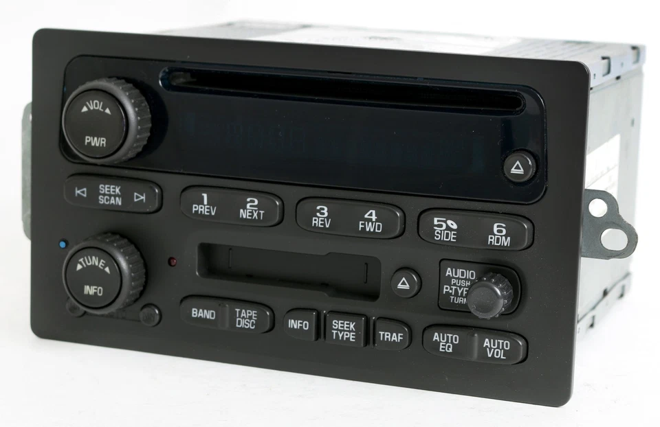 Chevy GMC 2003-2005 Rádio Caminhão AM FM Cassete CD com Música Bluetooth 15104156 - Imagem 2 de 4