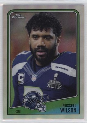 2015 Topps Chrome 60th Anniversary Refractor 69/99 Russell Wilson #T60-RW 6wp