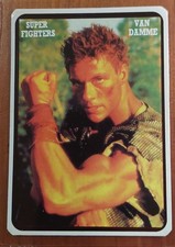 1994 VAN DAMME CALENDAR CARD -PORTUGAL UNUSED MINTY SUPER FIGHTER 