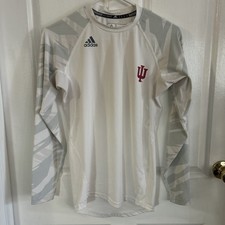 Indiana University IU Hoosiers Adidas Pullover S Womens NCAA Camo Sleeve Mesh