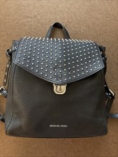 Michael Kors Black Leather Studded Women's Backpack