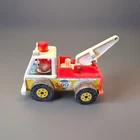 Fisher Price Little People Wood Tow Truck #718 Vintage 1967 Works Great