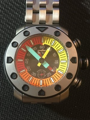 Sector No Limits Apnea Chronograph Umberto Pelizzari Edition - 44 mm Titanium 