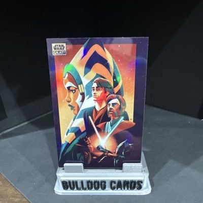 Topps Star Wars Galaxy Mini Diamond Refractor Victory and Defeat #58 Card