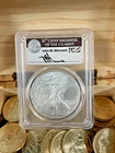 2013(S) SILVER EAGLE PCGS MS70 STRUCK AT SAN FRANCISCO JOHN MERCANTI SIGNED FS