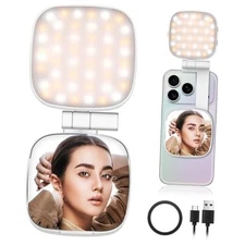 Magnetic Selfie Light for MagSafe iPhone Phone with Magnet Ring,Rechargeable 