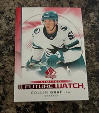 2024-25 SP Authentic Red Limited Future Watch Collin Graf #144 RC