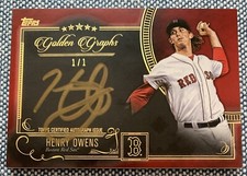 Henry OWENS 2016 Topps Five Star RED Golden Graphs AUTO #FSGG-HOW 1/1 NM Red Sox