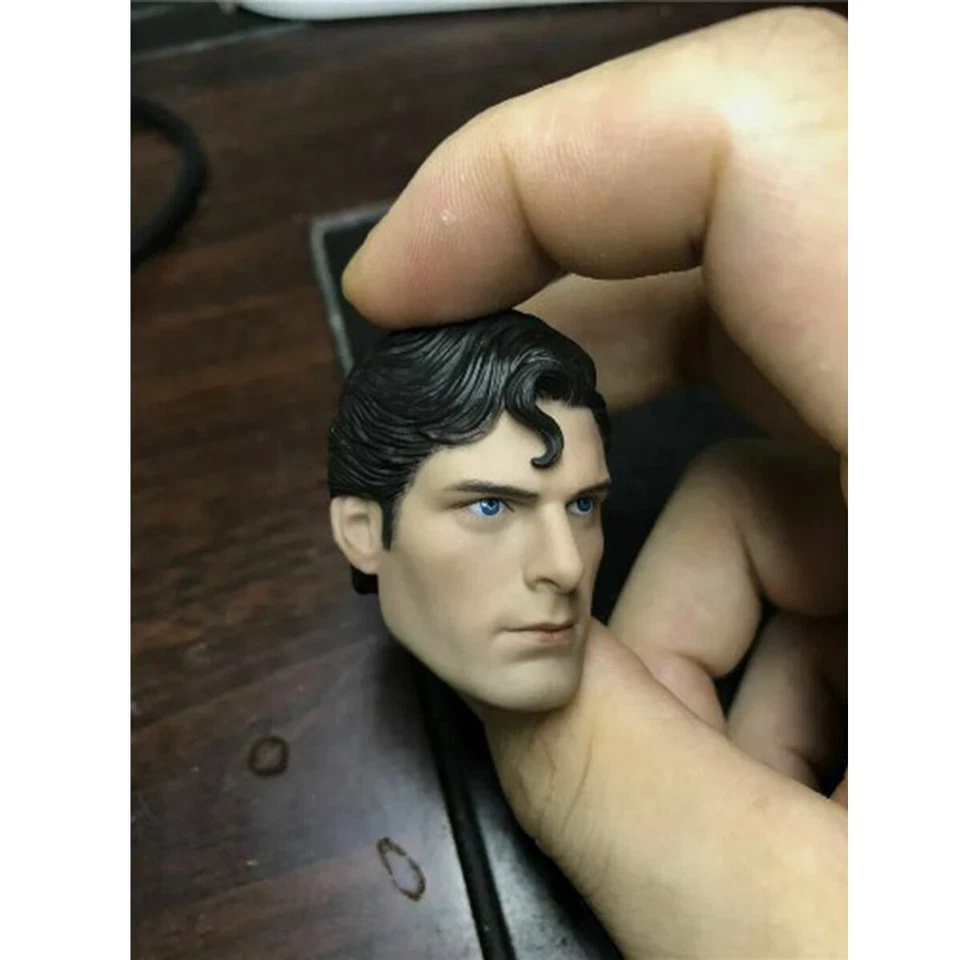 1:6 Superman Christopher Reeve Cabeza Masculina Esculpida Ajuste 12" Soldado Figura Cuerpo Juguete Foto 4 de 4