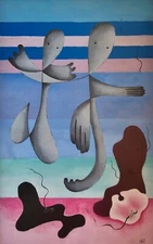 Rita Kernn-Larsen Fantomerne The Phantoms Surrealism Art Print Danish Artist