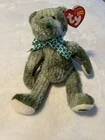 TY Beanie Baby “McWooly” the St Patricks Day Irish Bear Retired MWMT 8"