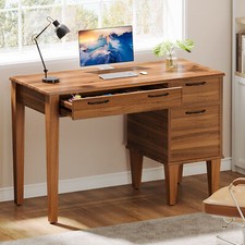 47-Inch Wood Computer Desk with File Drawer,Writing Desk Home Office Desk