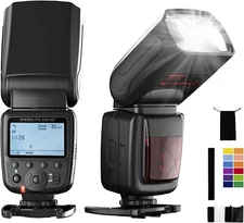 Kit de flash de cámara de fotos speedlite fotografía universal alto rendimiento