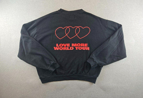The Local Love Club "Love More World Tour" Oversized Sweatshirt Sz. M Terry $145
