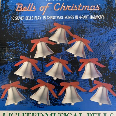 Vintage MR CHRISTMAS BELLS of CHRISTMAS~1991 Musical 10 Lighted
