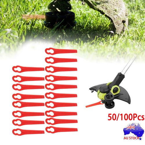 100X Red Plastic Blade Cutter Snipper Replace for Cordless Grass