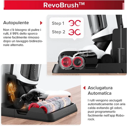 Roborock Dyad Pro Aspirapolvere Senza Fili Wet Dry, Autoasciugante,17000pa - Foto 3 di 10