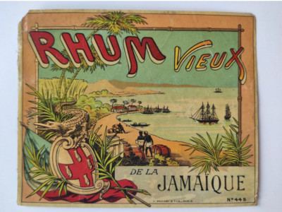 Ancienne étiquette De Rhum Vieux N°579 - Étiquette Française Vintage