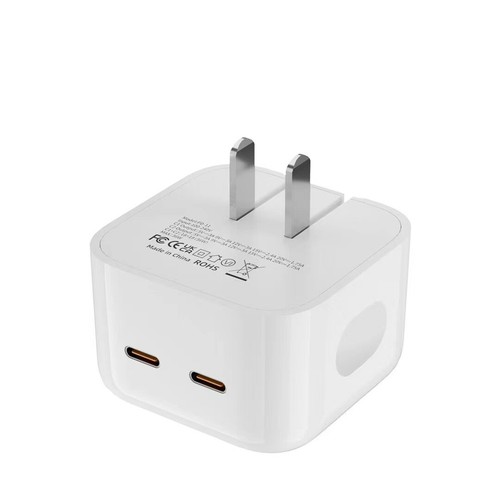 Dual USB C Wall Charger 35W USBC Folding US Plug UK Plug PD Folding Charger
