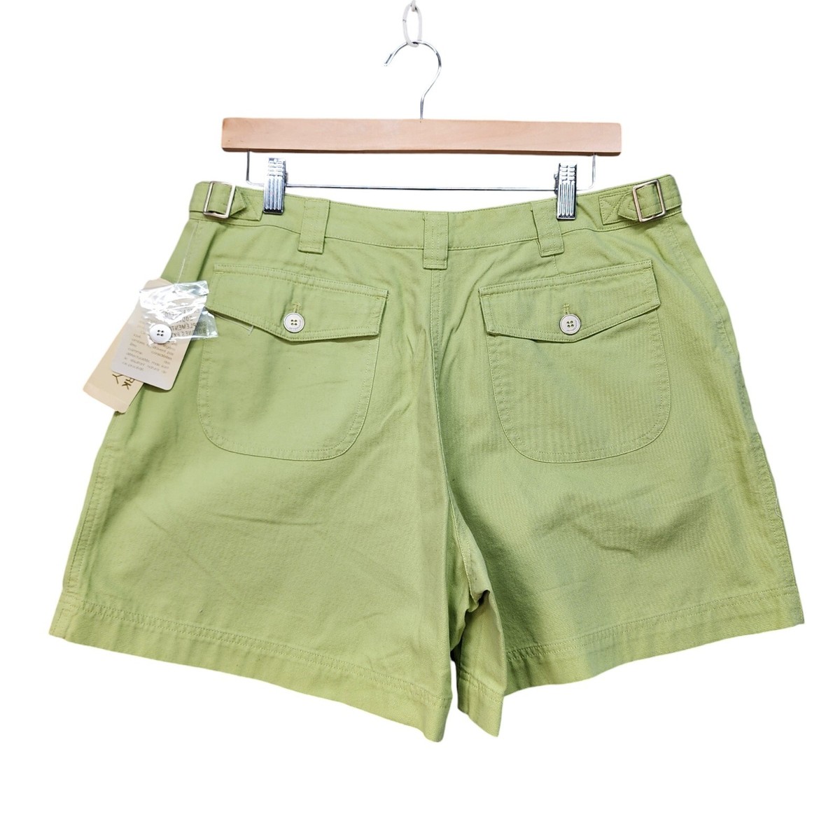 NWT Jones New York Shorts Women Size 14P Green Bermuda Chino
