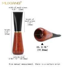 1 Pcs Wooden Cigar Mouthpiece Tip Holder B Tpye 9mm Smoking Pipe Filters 50Ring